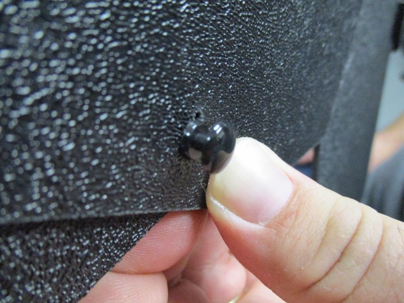 Plastic Rivet loose in both holes